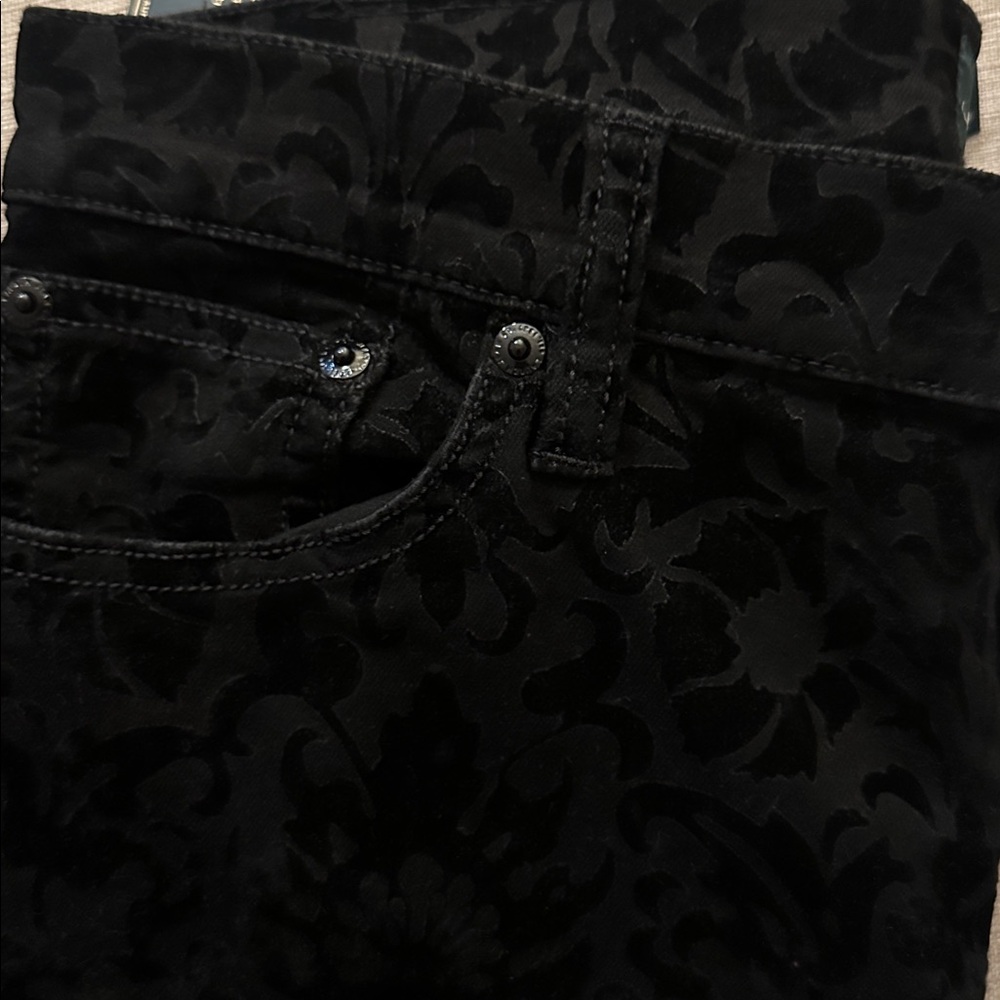 Lauren Ralph Lauren Black Floral Straight Leg Pants - Picture 10 of 10
